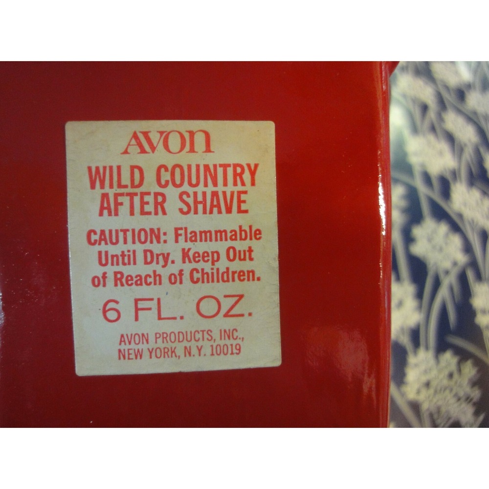 Avon red vintage fire car truck bottle w/‎ wild country after shave 6 fl oz - Picture 7 of 7